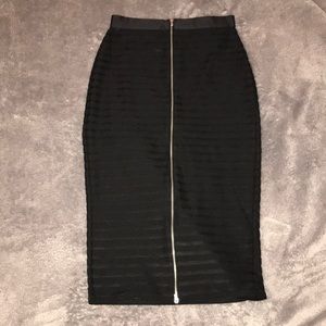 NWT Express Pencil Skirt with Full Length Zipper